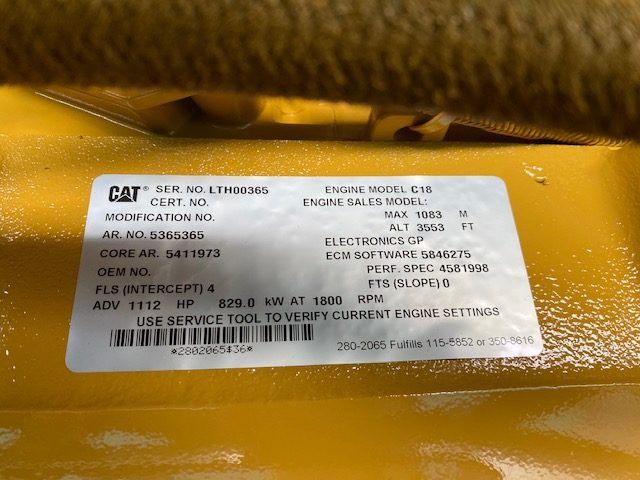 New Caterpillar C18 750KW  Generator Set Item-16884 15