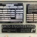 Low Hour Kato 2000KW  Generator End Item-17027 2