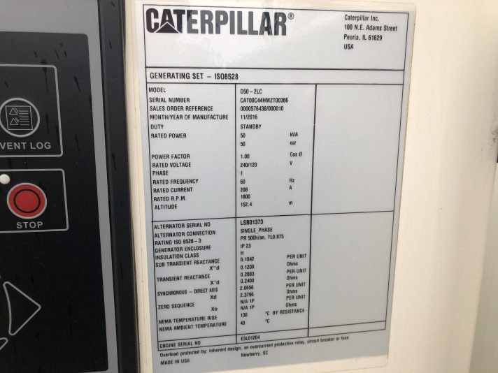 New Caterpillar C4.4 50KW  Generator Set Item-17077 10