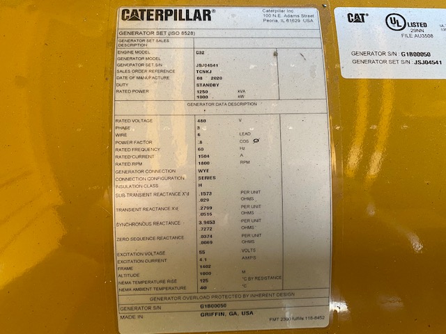 New Caterpillar C32 1000KW  Generator Set Item-16870 15
