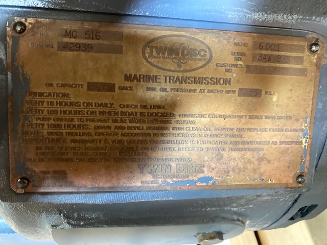 Twin Disc MG516 6  Marine Transmission Item-17009 3