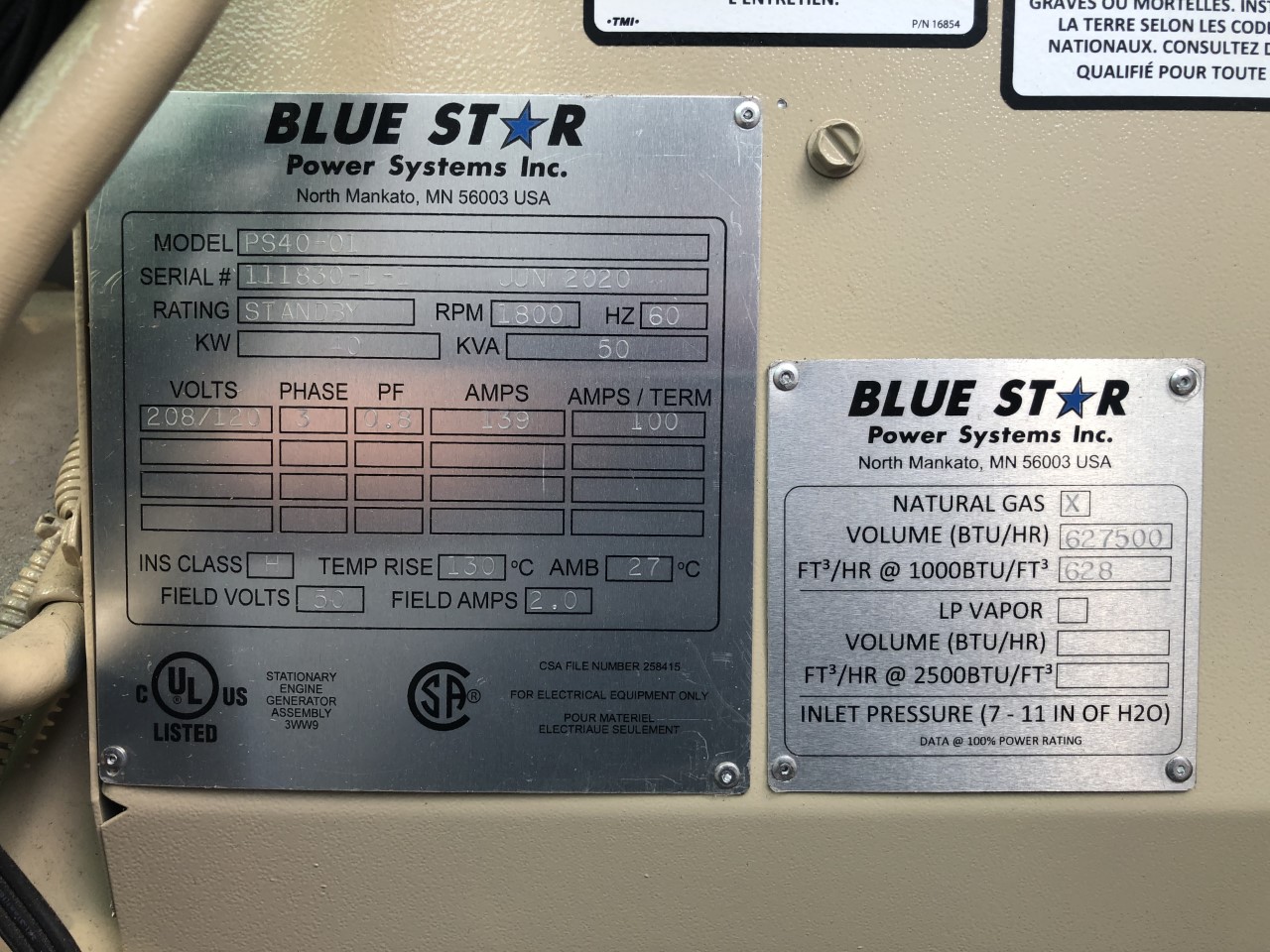 New PSI 4.3L 40KW  Generator Set Item-17150 5