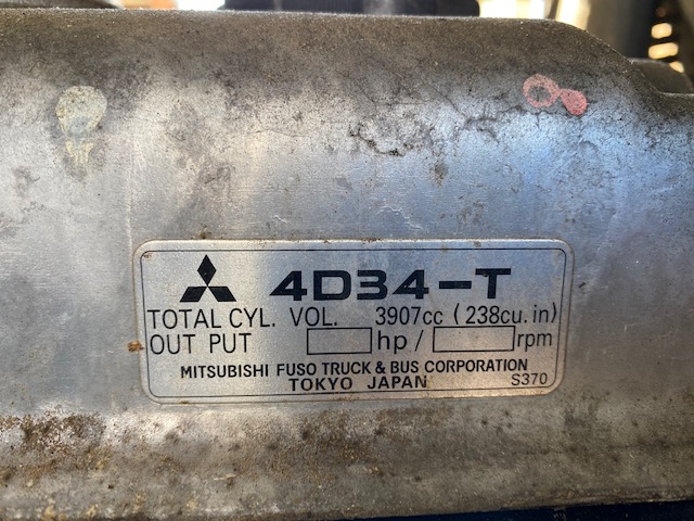 Low Hour Mitsubishi 4D34-T 60KW  Generator Set Item-17169 8
