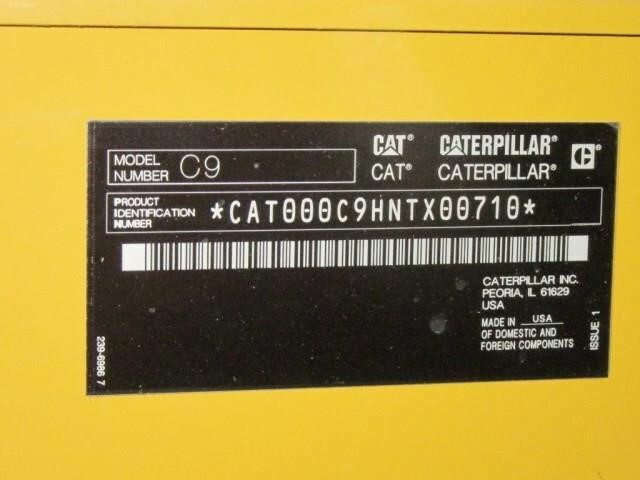 Like New Caterpillar C9 300KW  Generator Set Item-17224 8