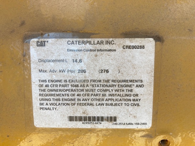 New Surplus Caterpillar G3406 TA 170KW  Generator Set Item-17302 5