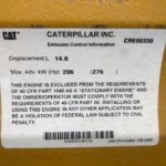 New Surplus Caterpillar G3406 TA 170KW  Generator Set Item-17306 7