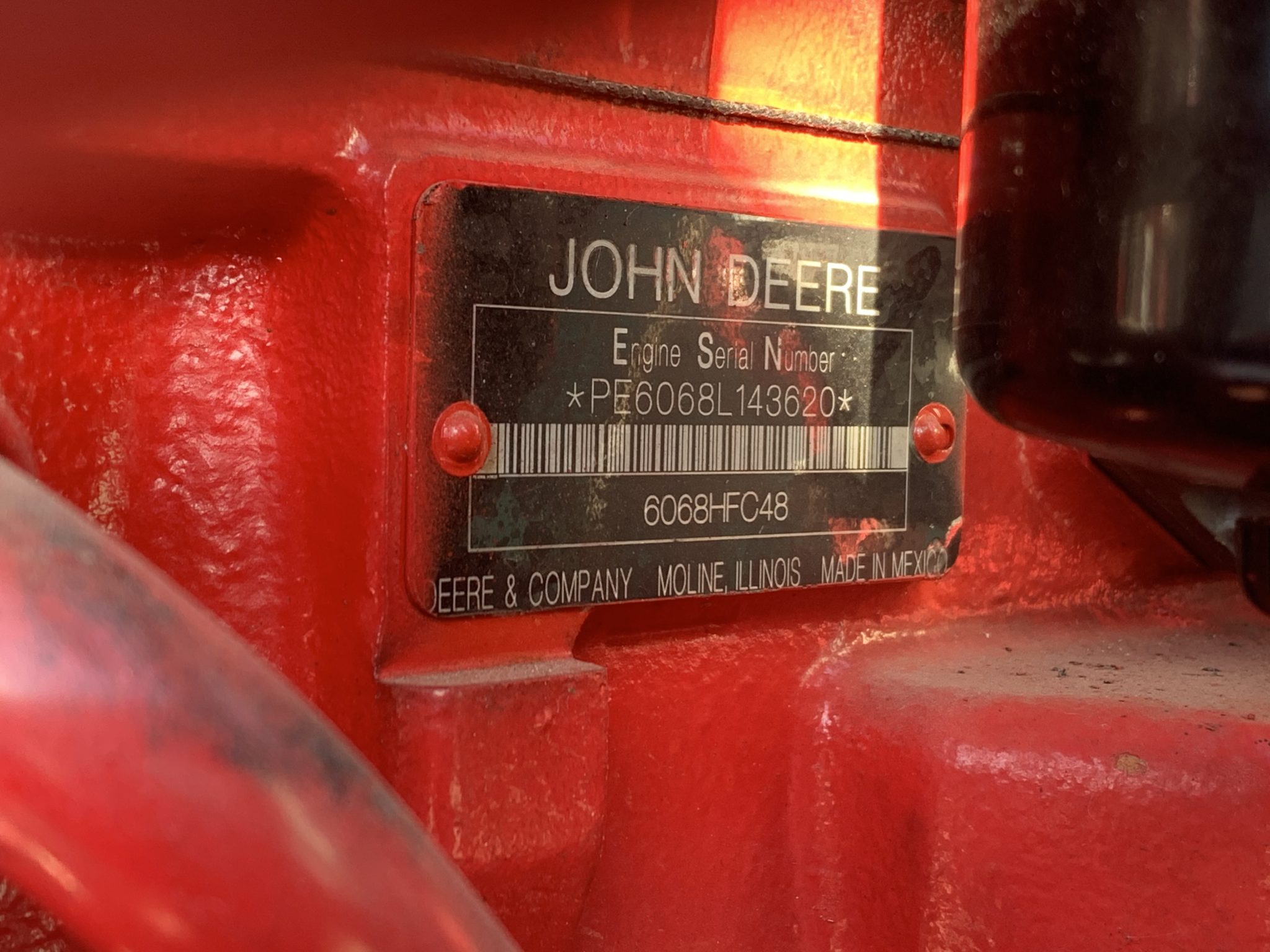 Low Hour John Deere 6068HFC48 282HP Diesel  Engine Item-17296 3