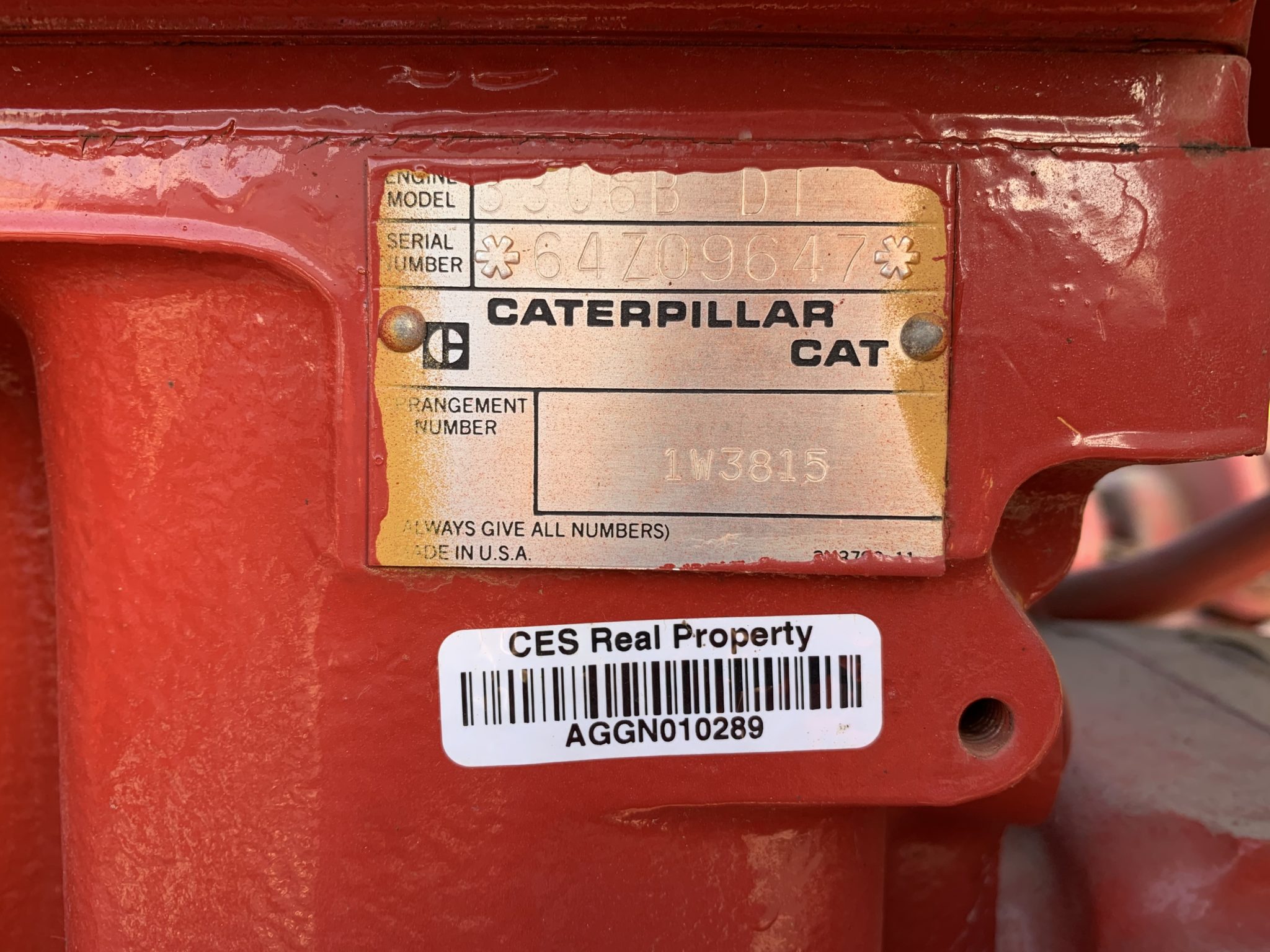 Good Used Caterpillar 3306B DI 231HP Diesel  Engine Item-17309 1