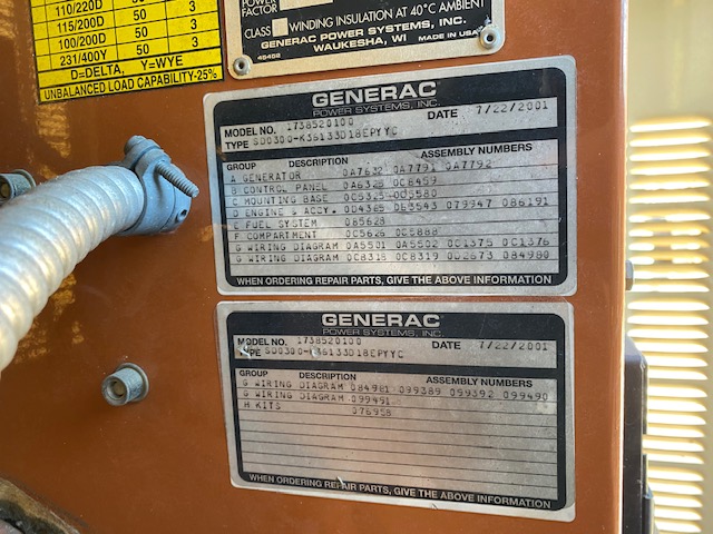Low Hour Hino 13.3L 300KW  Generator Set Item-17212 11