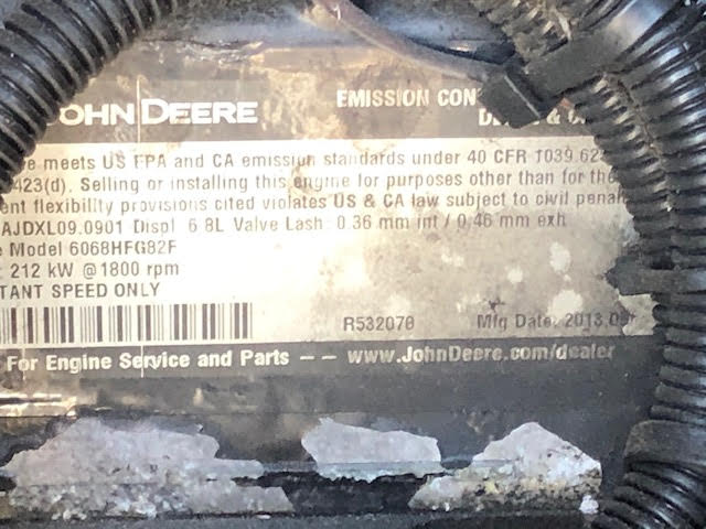 Good Used John Deere 6068HFG82 165KW  Generator Set Item-17429 11