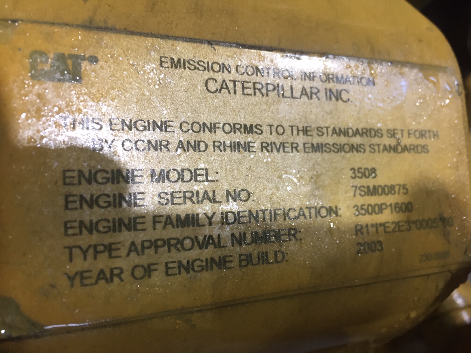 High Hour Caterpillar 3508B 1000HP Diesel  Marine Engine Item-17472 8