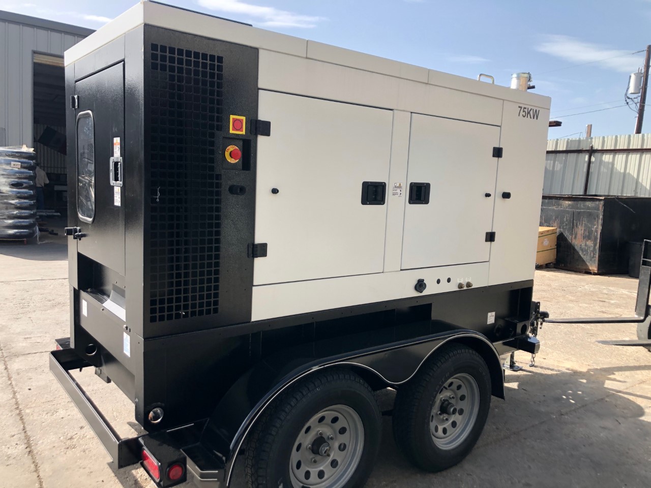 New John Deere 4045HF285 75KW  Generator Set Item-16975 4