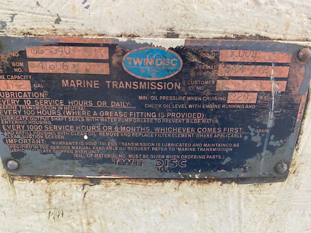 Twin Disc MG540 7  Marine Transmission Item-17567 7