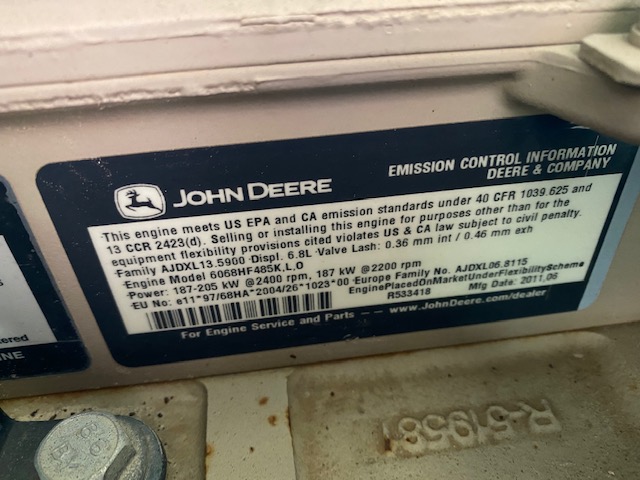 Good Used John Deere 6068HF485 250HP  Power Unit Item-17590 5