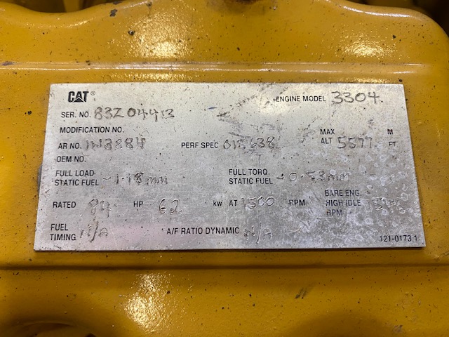 Good Used Caterpillar 3304 60KW  Generator Set Item-17701 6