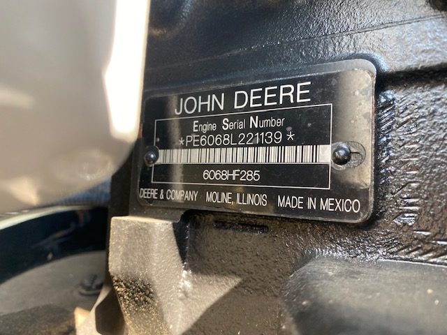 Low Hour John Deere 6068HF285 154KW  Generator Set Item-17805 8