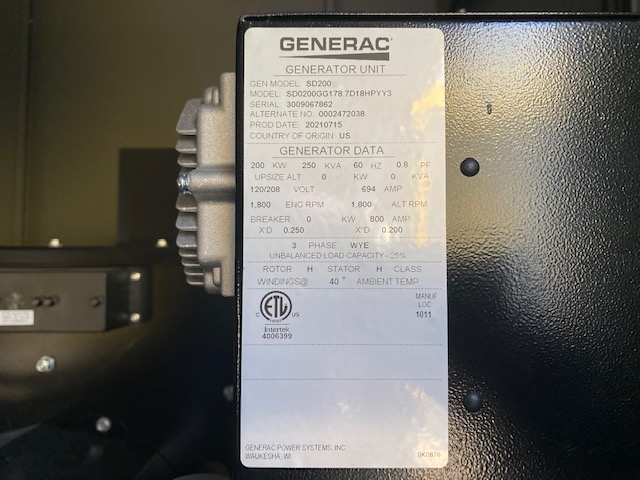 New Iveco 8.7L 200KW  Generator Set Item-17807 7