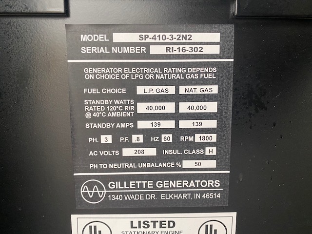 Like New PSI 4.3L 40KW  Generator Set Item-17820 9