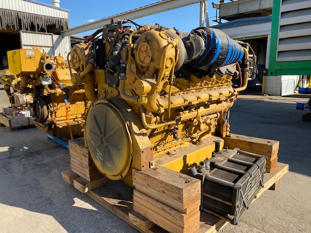 High Hour Runner Caterpillar C32 DITTA 1450HP Diesel  Marine Engine Item-17892 2