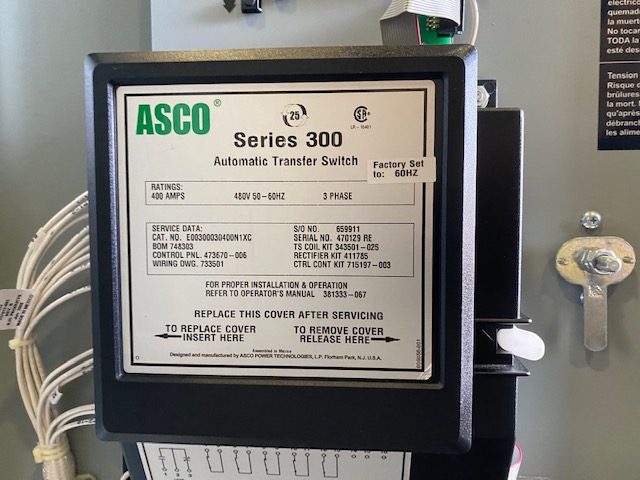 New Surplus ASCO Series 300 400 Amp  Transfer Switch Item-17935 6