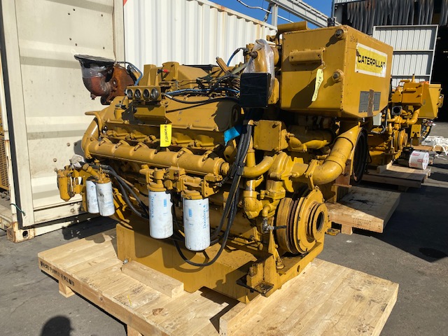High Hour Runner Caterpillar 3412C DITA 671HP Diesel  Marine Engine Item-17982 3