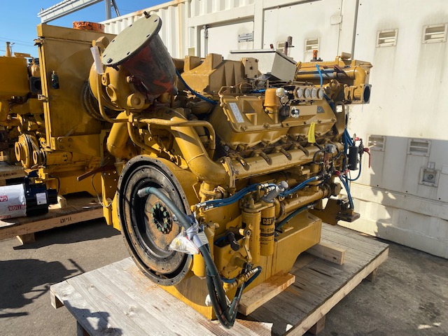 Good Used Caterpillar 3412C DITA 671HP Diesel  Marine Engine Item-17985 0