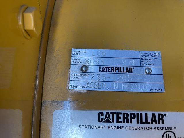Low Hour Caterpillar C15 350KW  Generator Set Item-18003 7