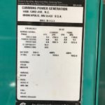 New Surplus Cummins QSK50-G4 1250KW  Generator Set Item-18028 10