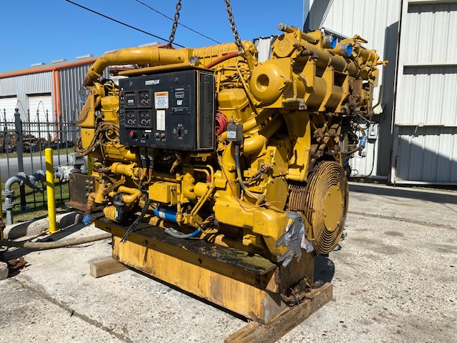 Good Used Caterpillar 3512B 1675HP Diesel  Marine Engine Item-18275 3