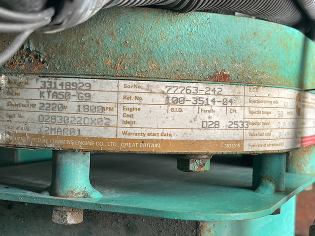 Good Used Cummins KTA50-G9 1500KW  Generator Set Item-18372 10
