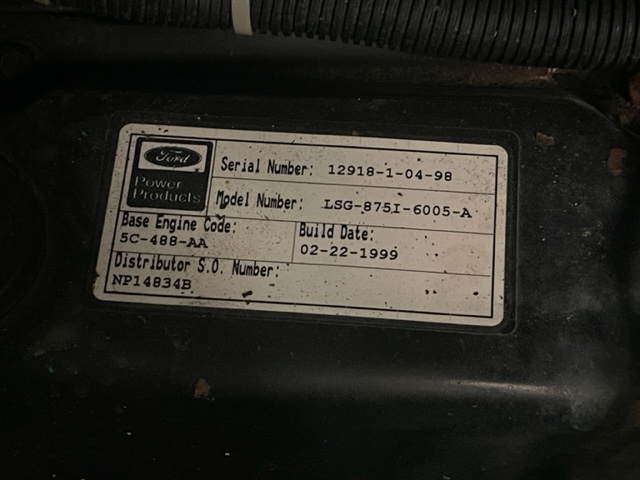 Low Hour Ford LSG875 65KW  Generator Set Item-18385 10