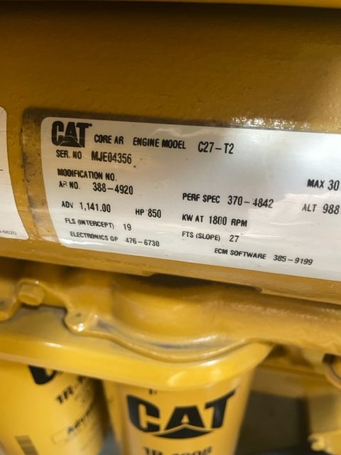 New Surplus Caterpillar C27 750KW  Generator Set Item-18461 4