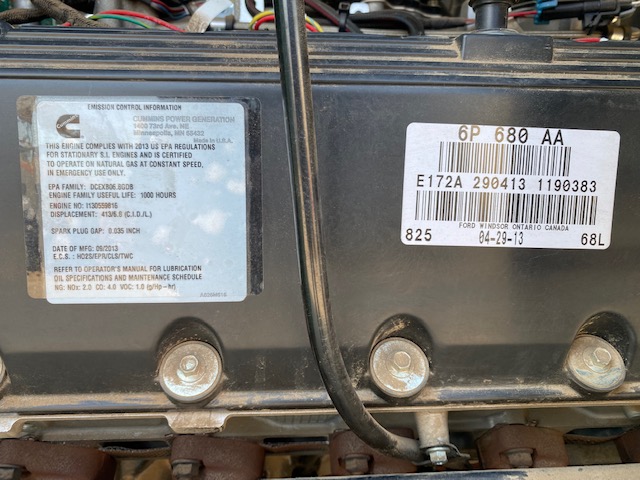 Low Hour Ford WSG-1068 125KW  Generator Set Item-18700 11