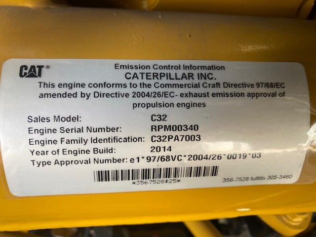 New Surplus Caterpillar C32 1600HP Diesel  Marine Engine Item-18466 7