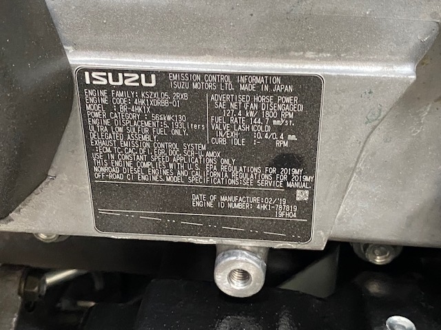 New Isuzu 4HK1X 100KW  Generator Set Item-18756 12