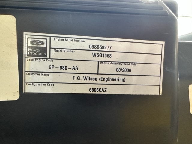 Low Hour Ford WSG1068 75KW  Generator Set Item-18916 11