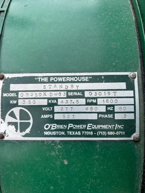 Good Used Cummins NTTA 855 G2 350KW  Generator Set Item-19064 4