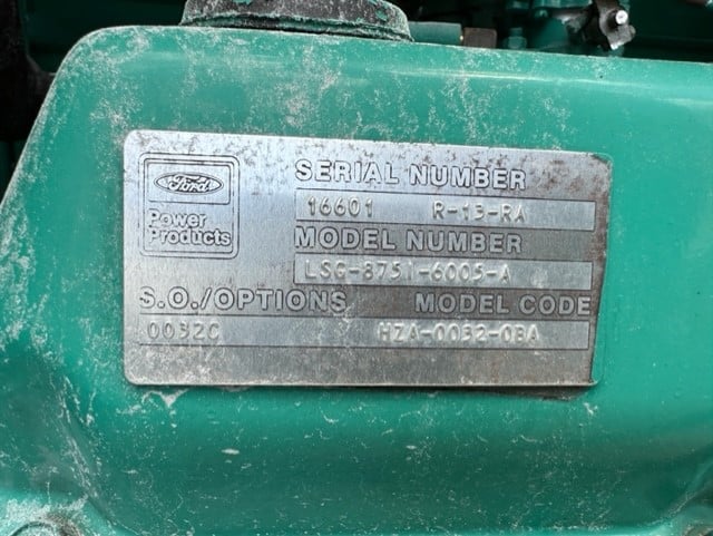 Good Used Ford LSG-875 60KW  Generator Set Item-19106 12