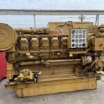 High Hour Caterpillar 3516 DITA 990HP Diesel  Marine Engine Item-19135 3