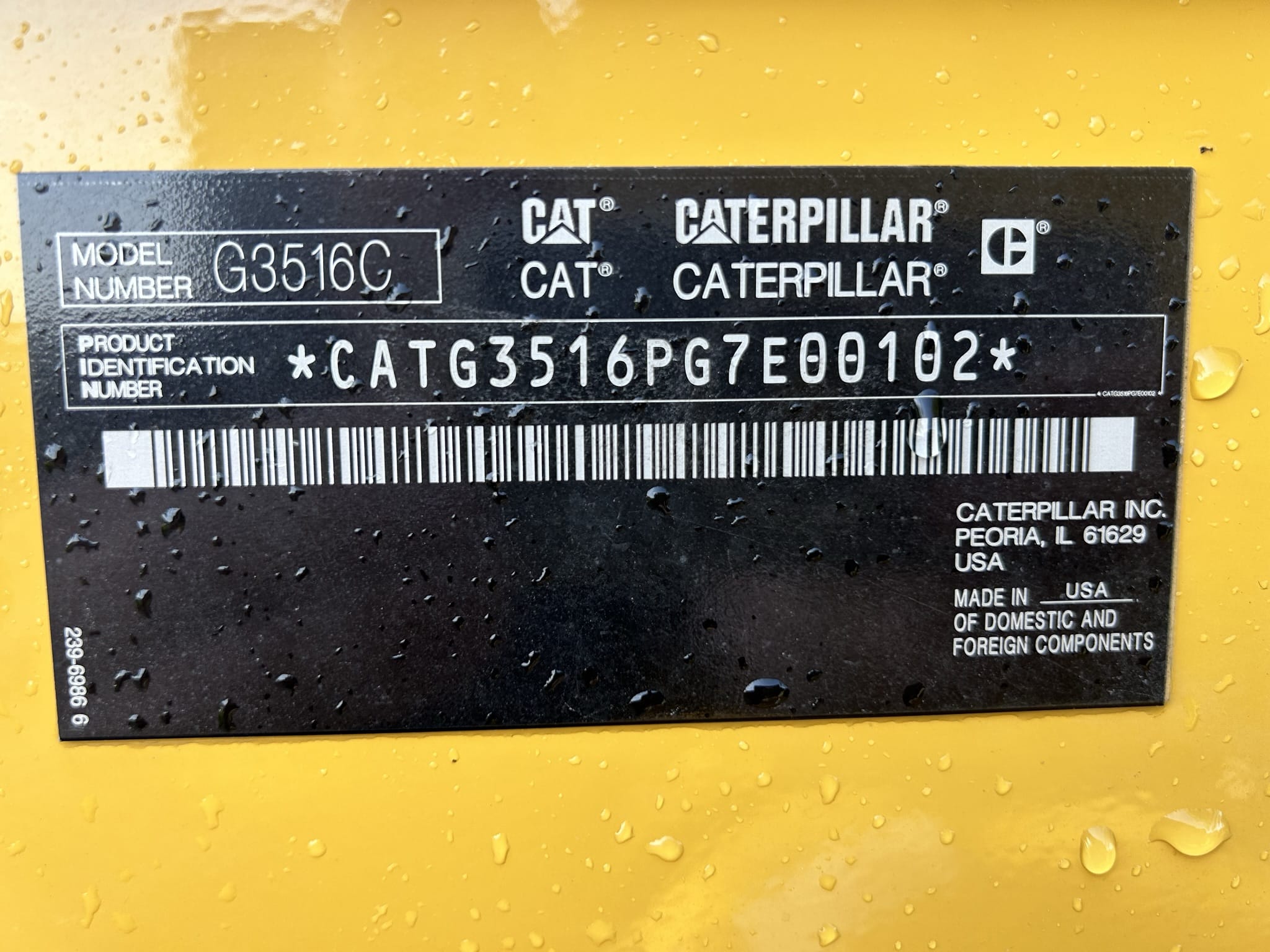 New Surplus Caterpillar G3516C 1555KW  Generator Set Item-19166 14