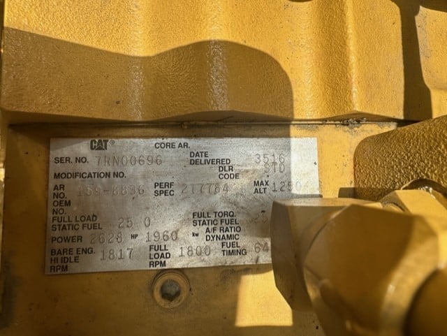 Low Hour Caterpillar 3516B 2000KW  Generator Set Item-19142 11