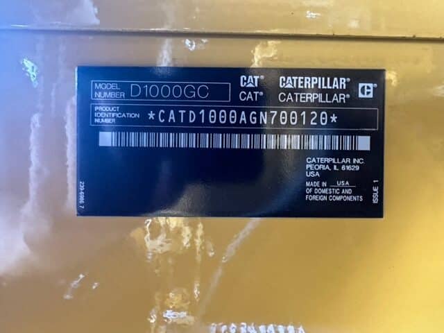 New Caterpillar C32 1000KW  Generator Set Item-18087 11