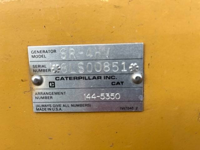 Good Used Caterpillar 2000KW  Generator End Item-19296 2