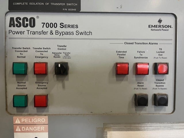 Low Hour ASCO H7ACTBA30800N50C 800 Amp  Transfer Switch Item-16580 6