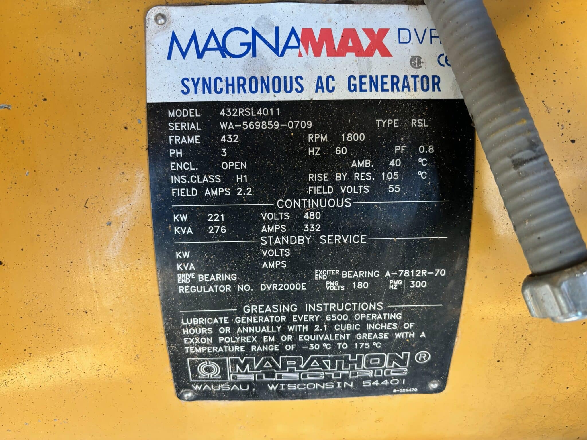 Good Used Caterpillar G3406 221KW  Generator Set Item-19459 6
